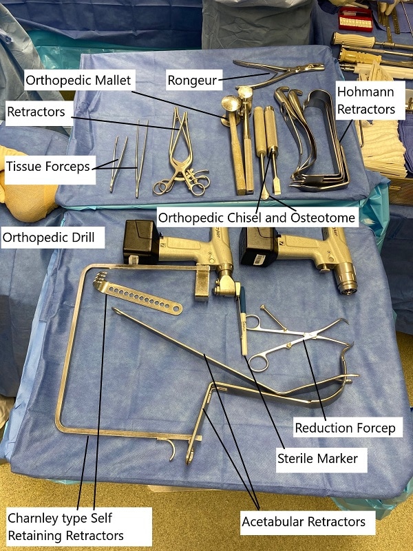 Instrumentos de reemplazo de cadera